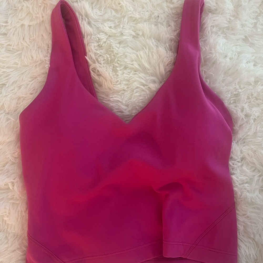 Sonic pink lululemon align tank size 2